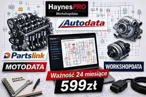 WORKSHOPDATA HAYNESPRO WEBDATABAYS | Dane techniczne i serwisowe | Pojazdy osobowe, ciężarowe, 24 miesiące