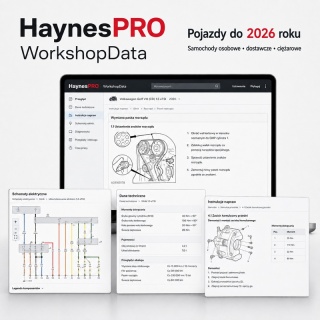 WORKSHOPDATA HAYNESPRO WEBDATABAYS | Dane techniczne i serwisowe | Pojazdy osobowe, ciężarowe, 6 miesięcy